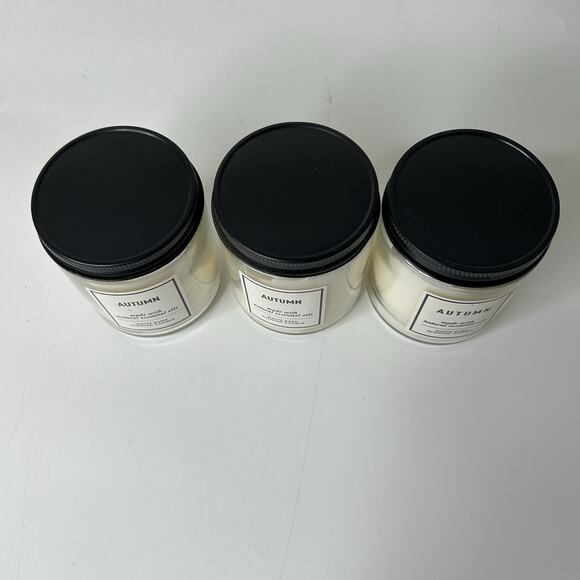 Bath & Body Works Candles Autumn Scented Essential Oils Lot Of 3 7oz Fall - Picture 5 of 5